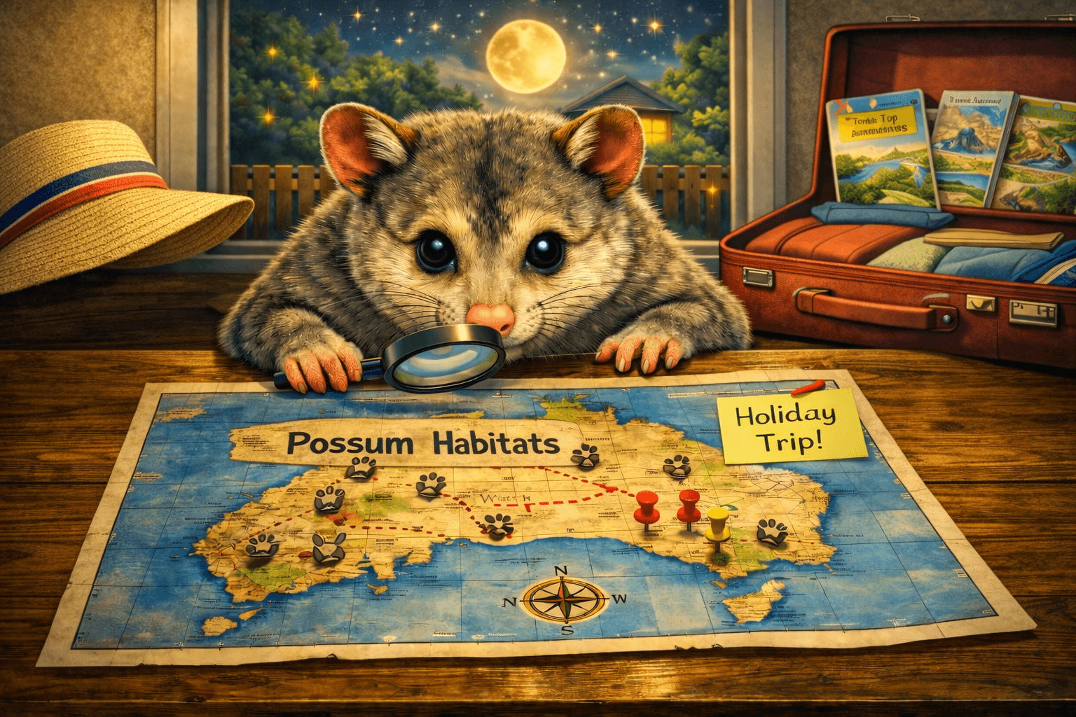 Possum distribution across Australia